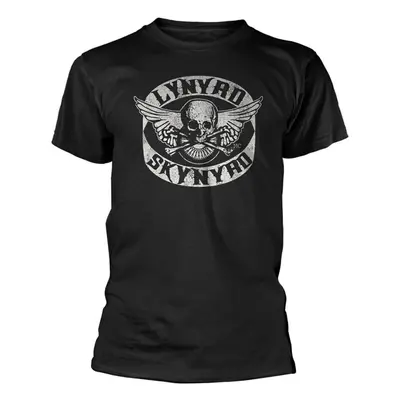 Lynyrd Skynyrd Tričko Biker Patch Unisex Black