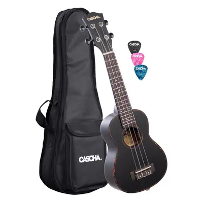 Cascha HH Premium Black Koncertní ukulele