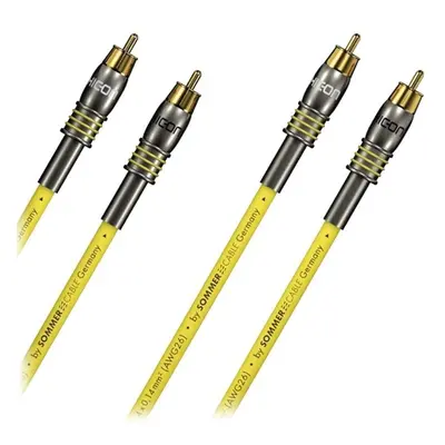 Sommer Cable HC Epilogue, Yellow, 2,00m, Pair m Žlutá Hi-Fi Audio kabel