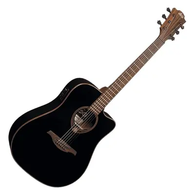 LAG Tramontane T118DCE Black Elektroakustická kytara Dreadnought