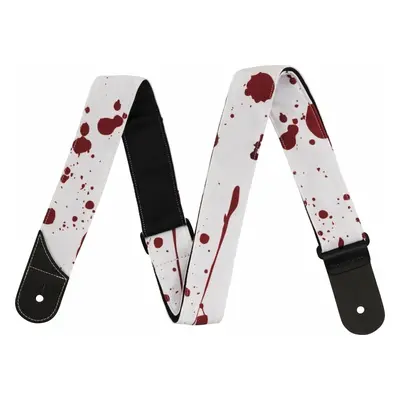 Jackson Splatter Strap Kytarový pás White/Red