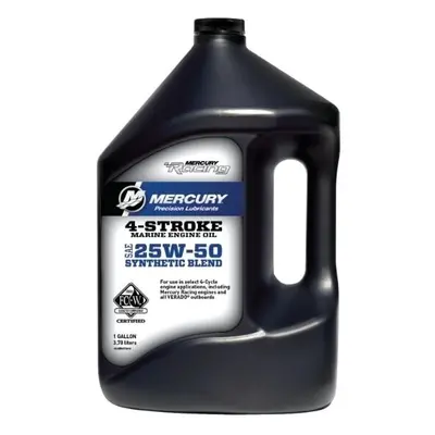 Quicksilver Racing 4-Stroke Marine Oil Synthetic Blend 25W-50 L Lodní motorový olej