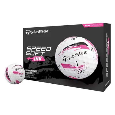 TaylorMade Speed Soft Ink Pink Golfové míčky