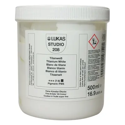 Lukas Studio Plastic Pot Olejová barva Titanium White ml ks