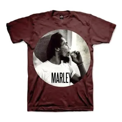 Bob Marley Tričko Smokin Circle Unisex Brown