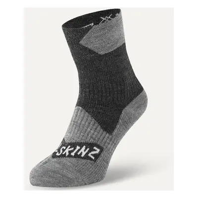 Sealskinz Waterproof All Weather Ankle Length Sock Black/Grey Marl Cyklo ponožky