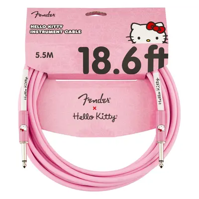 Fender Hello Kitty Instrument 18ft / 5‚49 m Rovný - Rovný Nástrojový kabel