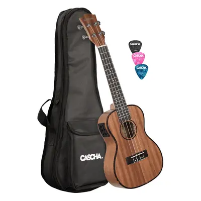 Cascha HH2035E Natural Koncertní ukulele