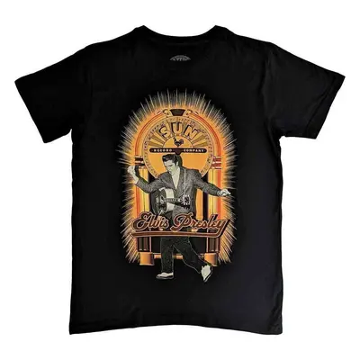 Elvis Presley Tričko Dancing Unisex Black 2XL