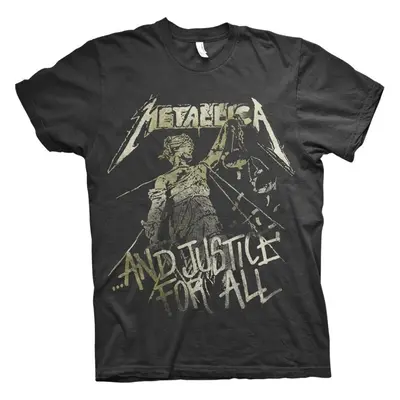 Metallica Tričko Justice Vintage Unisex Black