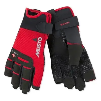 Musto Performance Short Finger True Red Jachtařské rukavice