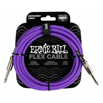 Ernie Ball Flex Instrument Cable Straight/Straight m Rovný - Rovný Nástrojový kabel