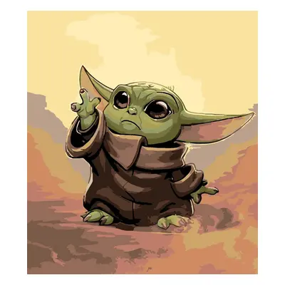 Zuty Malování podle čísel Baby Yoda