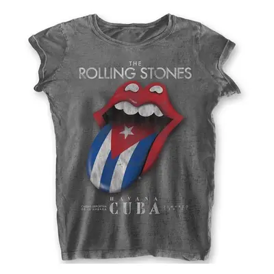 The Rolling Stones Tričko Havana Cuba Womens Charcoal Grey