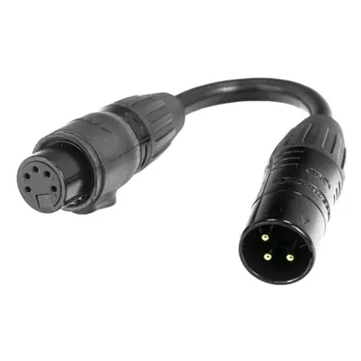 Accu Cable 3-pin to 5-pin FM IP65 Kabel k DMX světlu