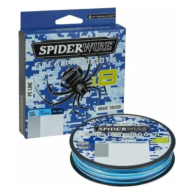 SpiderWire Stealth® Smooth8 x8 PE Braid Blue Camo 0,07 mm m kg-13 lbs Šňůra