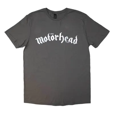 Motörhead Tričko Distressed Logo Unisex Charcoal Grey