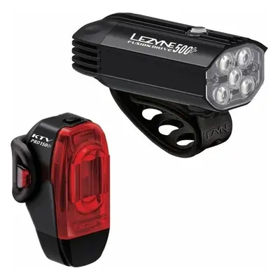 Lezyne Fusion Drive 500+/KTV Drive Pro+ Pair Satin Black/Black Front lm / Rear lm Cyklistické sv