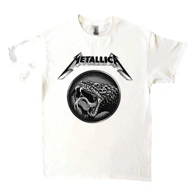 Metallica Tričko Black Album Poster Unisex White