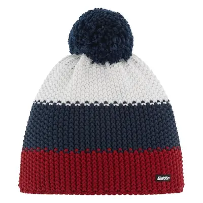 Eisbär Star Pompon Beanie Burgundy/Dark Cobalt/White Čepice