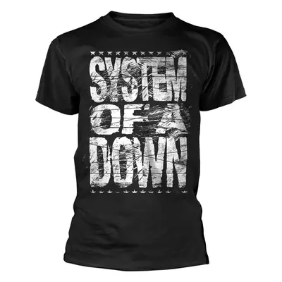 System of a Down Tričko Distressed Black