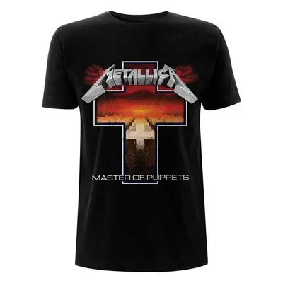 Metallica Tričko Master of Puppets Cross Unisex Black