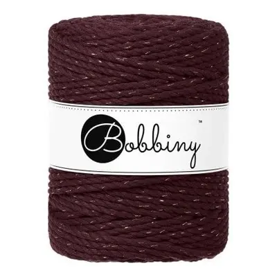 Bobbiny 3PLY Macrame Rope mm m Golden Burgundy Šňůra (nedostupné)