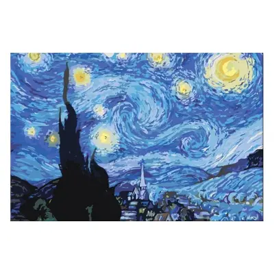 Zuty Malování podle čísel Hvězdná noc (Van Gogh)