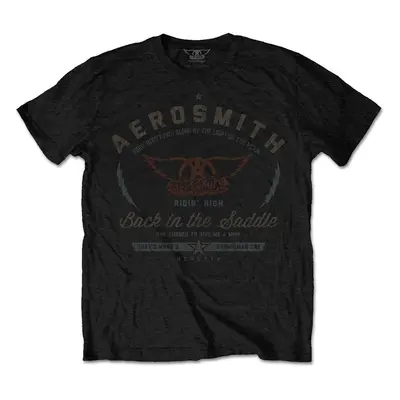 Aerosmith Tričko Back in the Saddle Unisex Black