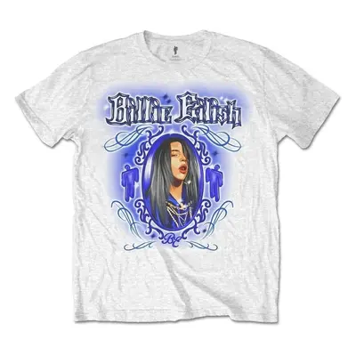 Billie Eilish Tričko Airbrush Unisex White