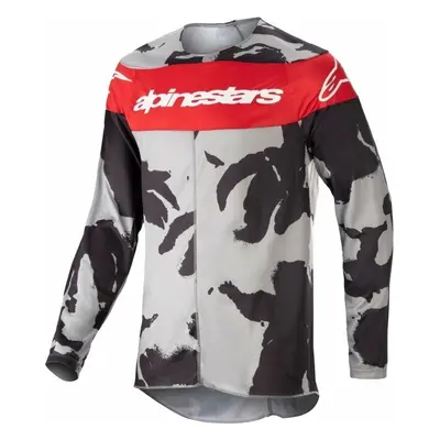 Alpinestars Racer Tactical Jersey Gray/Camo/Mars Red Motokrosový dres