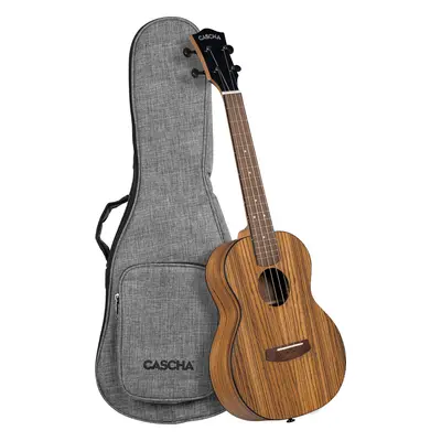 Cascha Ukulele Zebra Wood Natural Tenorové ukulele