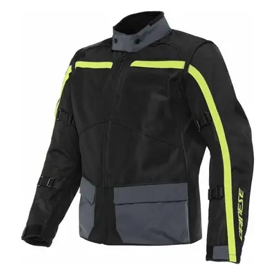 Dainese Outlaw Black/Ebony/Fluo Yellow Textilní bunda