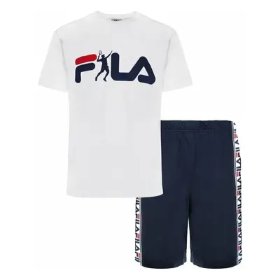 Fila FPS1131 Man Jersey Pyjamas White/Blue Fitness spodní prádlo