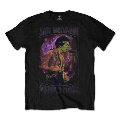 Jimi Hendrix Tričko Purple Haze Frame Unisex Black