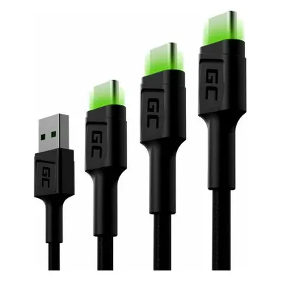 Green Cell KABGCSET01 Set 3x GC Ray USB-C Cable cm-200 cm-30 cm USB kabel