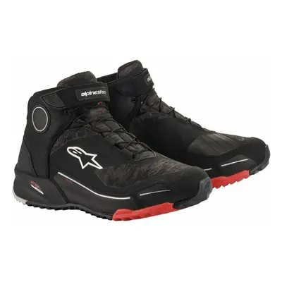 Alpinestars CR-X Drystar Riding Shoes Black/Camo/Red Boty