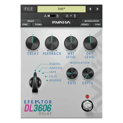 KUASSA Efektor DL3606 Delay (Digitální produkt)