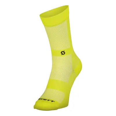 Scott Performance No Shortcuts Crew Socks Sulphur Yellow/Black Cyklo ponožky