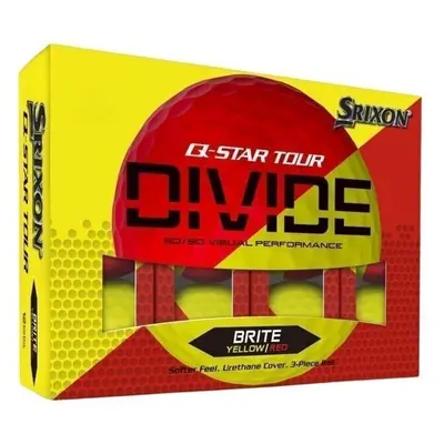 Srixon Q-Star Tour Divide Yellow Red Golfové míčky