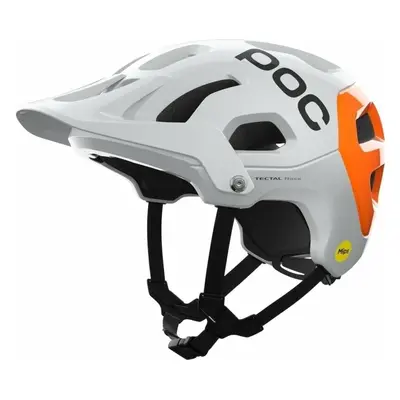 POC Tectal Race MIPS NFC Hydrogen White/Fluorescent Orange Cyklistická helma