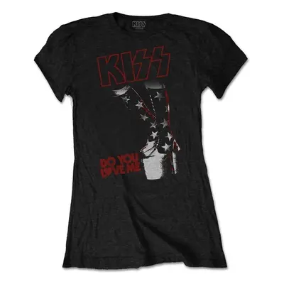 Kiss Tričko Do You Love Me Womens Black