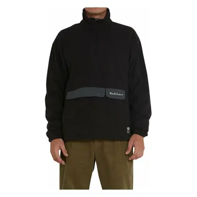 Deus Ex Machina Ridgeline Fleece Pullover Coal Black Mikina