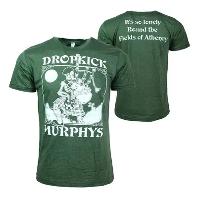 Dropkick Murphys Tričko Vintage Skeleton Piper Green