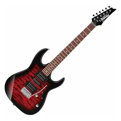 Ibanez GRX70QA-TRB Transparent Red Burst Elektrická kytara