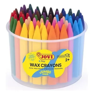 Jovi Jumbo Easy Grip Case Triangular Wax Crayons Voskovky Náhodná barva ks