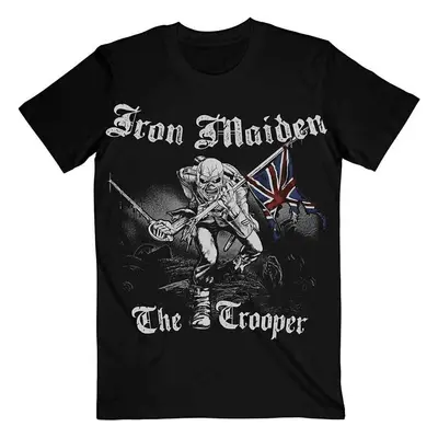 Iron Maiden Tričko Sketched Trooper Unisex Black