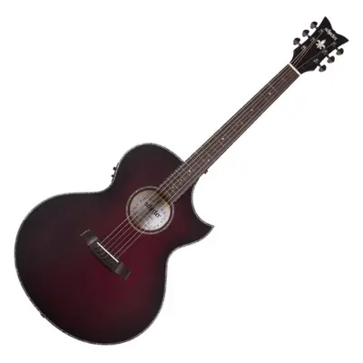 Schecter Orleans Stage Acoustic Vampyre Red Burst Satin Elektroakustická kytara Jumbo