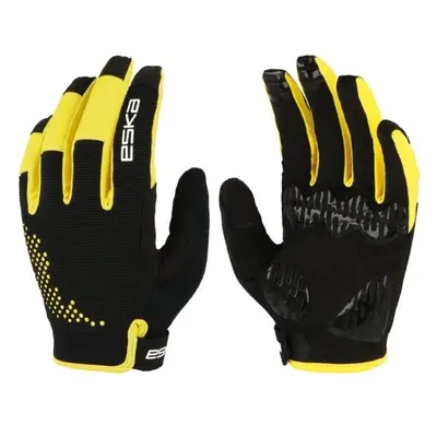 Eska Rebel Black/Yellow Cyklistické rukavice