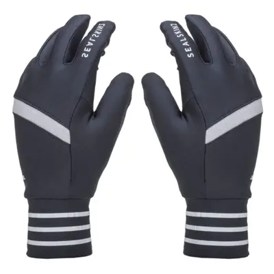 Sealskinz Solo Reflective Glove Black/Grey Cyklistické rukavice